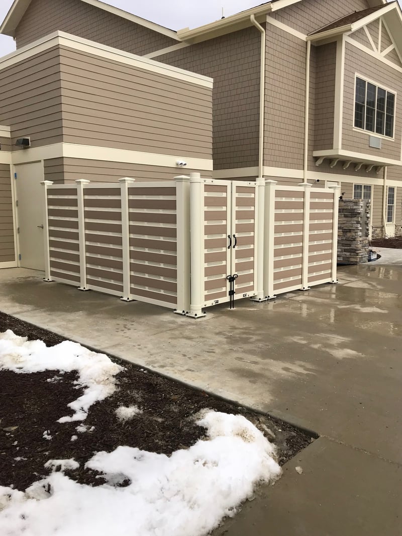 Custom Ground Screens at Senior Living Facility